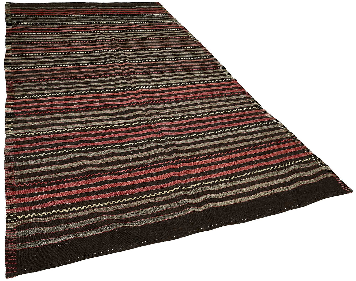 6x11 Vintage Turkish Goat Hair Kilim Rug - 51285