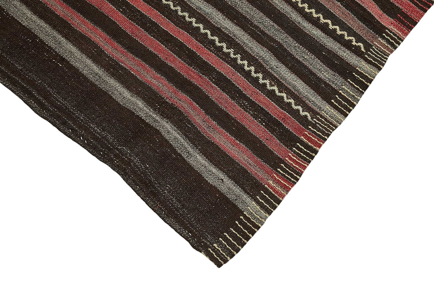6x11 Vintage Turkish Goat Hair Kilim Rug - 51285