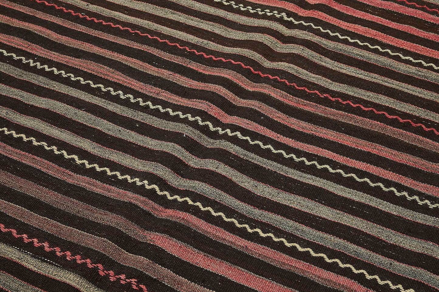 6x11 Vintage Turkish Goat Hair Kilim Rug - 51285