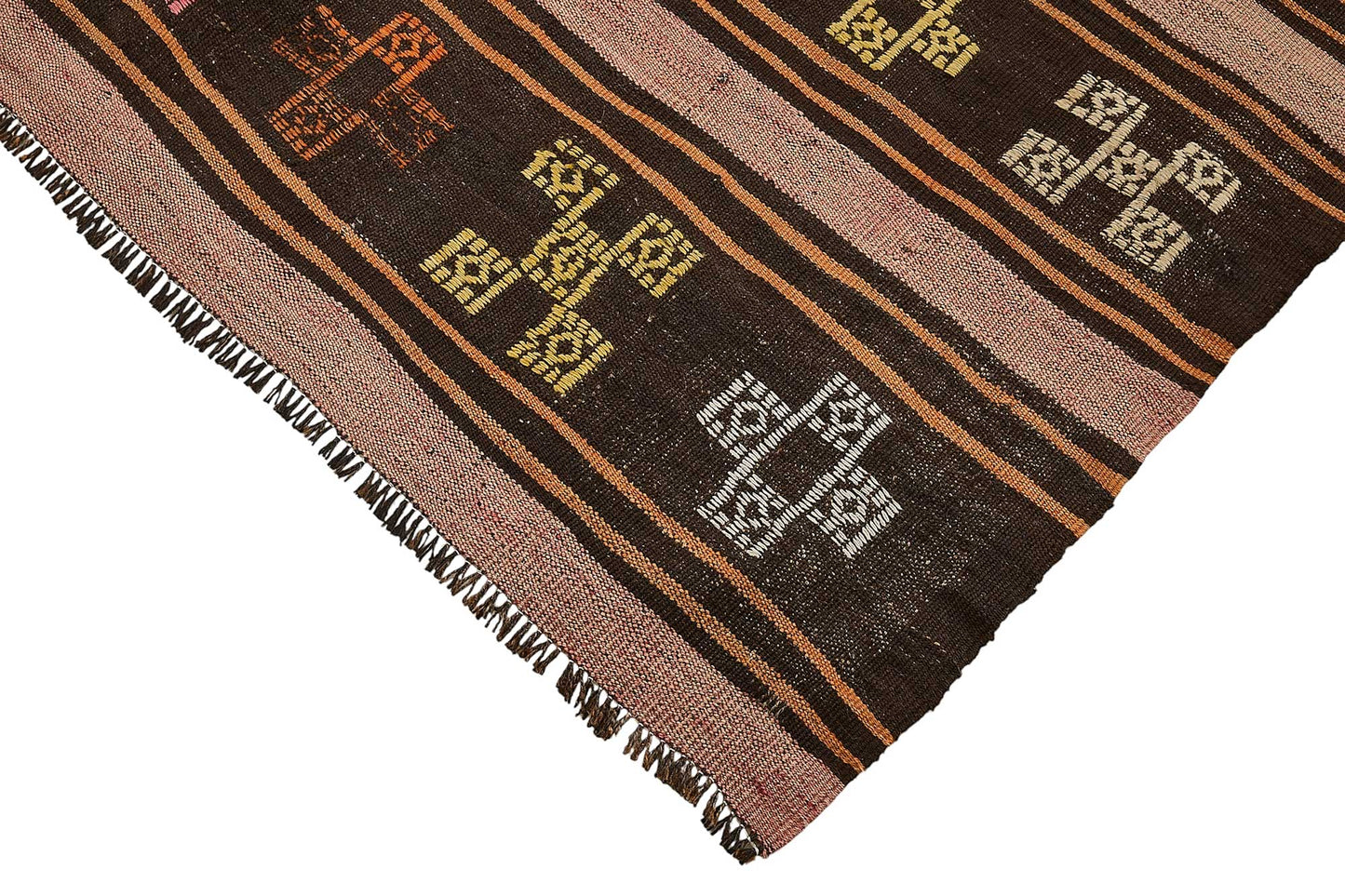 6x9 Vintage Turkish Goat Hair Kilim Rug - 51286