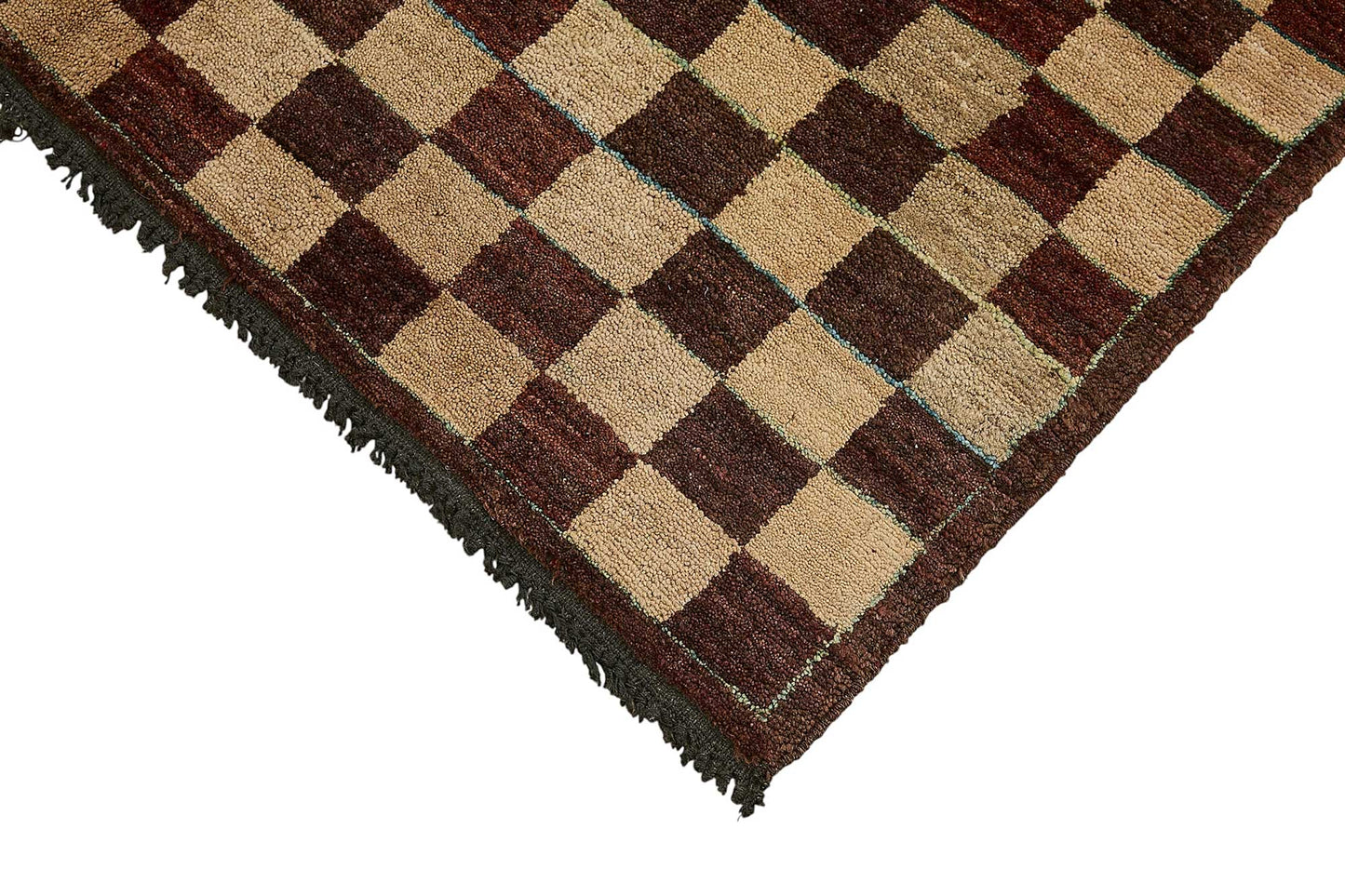 3x5 Beige Handmade Geometric Oushak Rug - 51401
