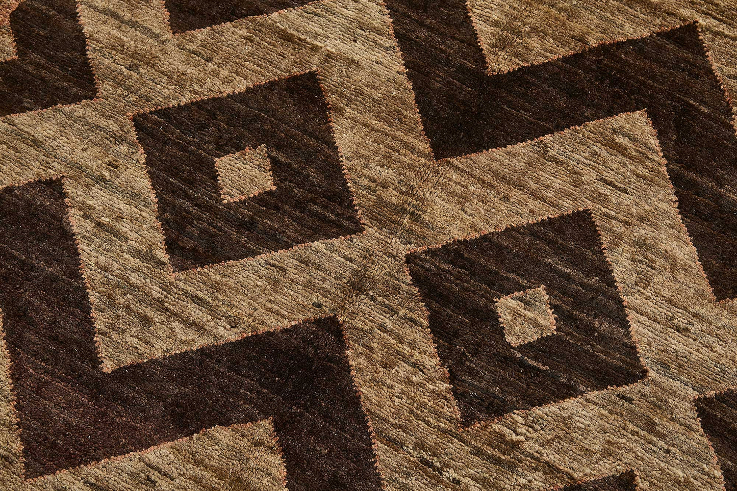 3x5 Brown Traditional Geometric Oushak Rug - 51402