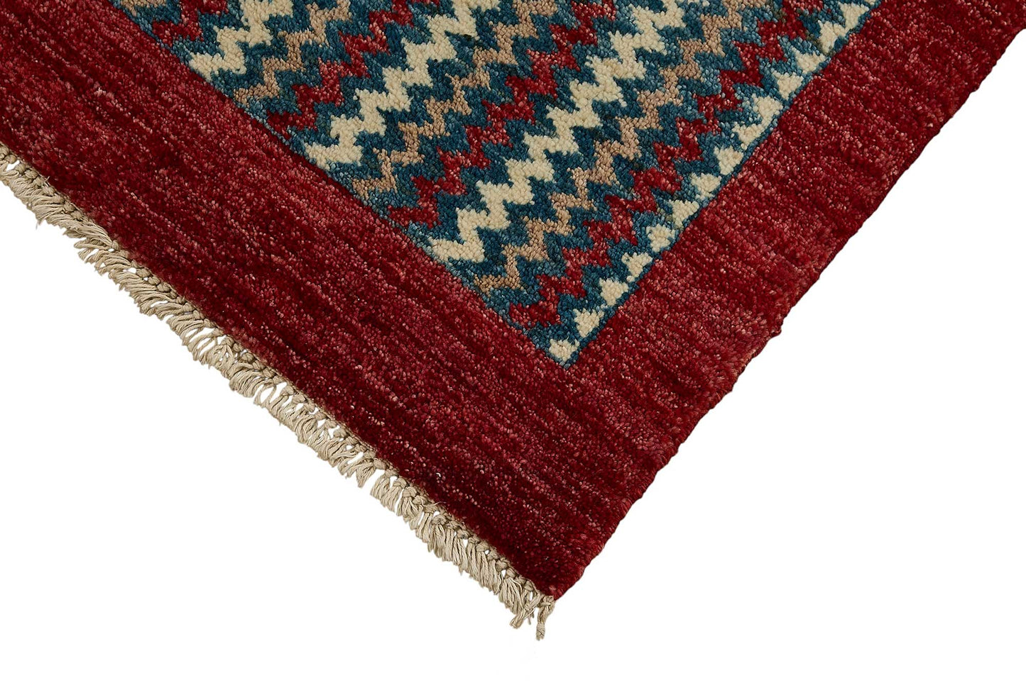 2x4 Red Contemporary Striped Oushak Rug - 51405