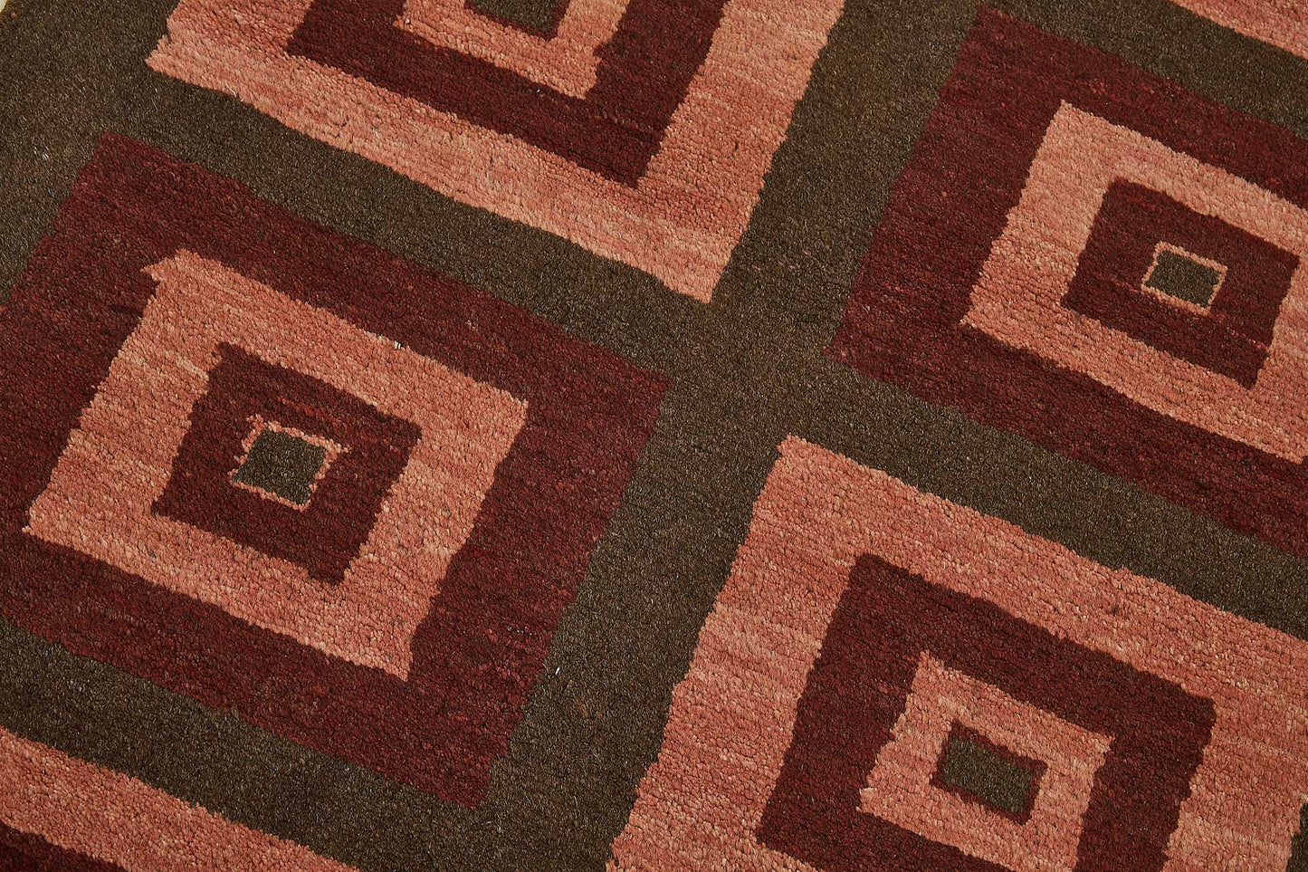 3x10 Brown Traditional Geometric Oushak Rug - 51414