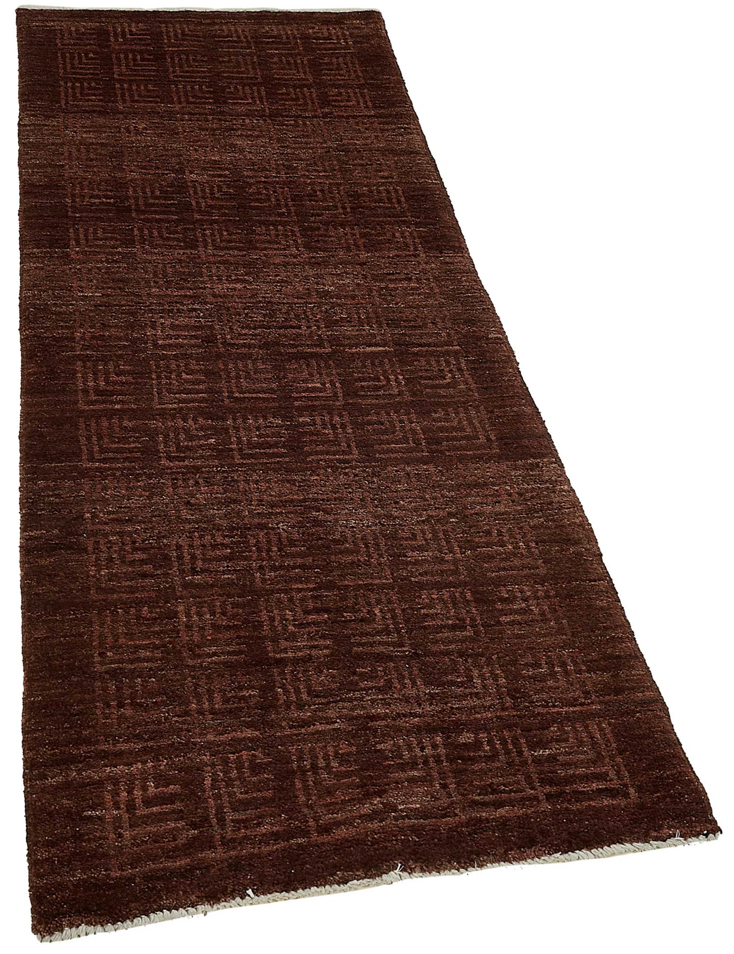 2x6 Purple Contemporary Geometric Oushak Rug - 51419