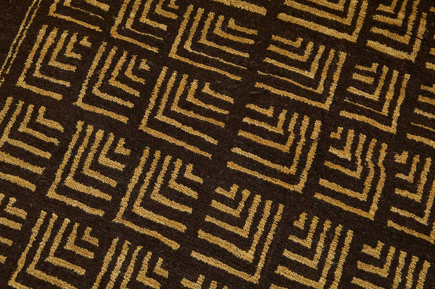 2x8 Brown Traditional Geometric Oushak Rug - 51422