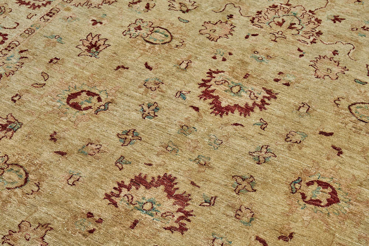 6x8 Beige Floral Oushak Rug - 51468