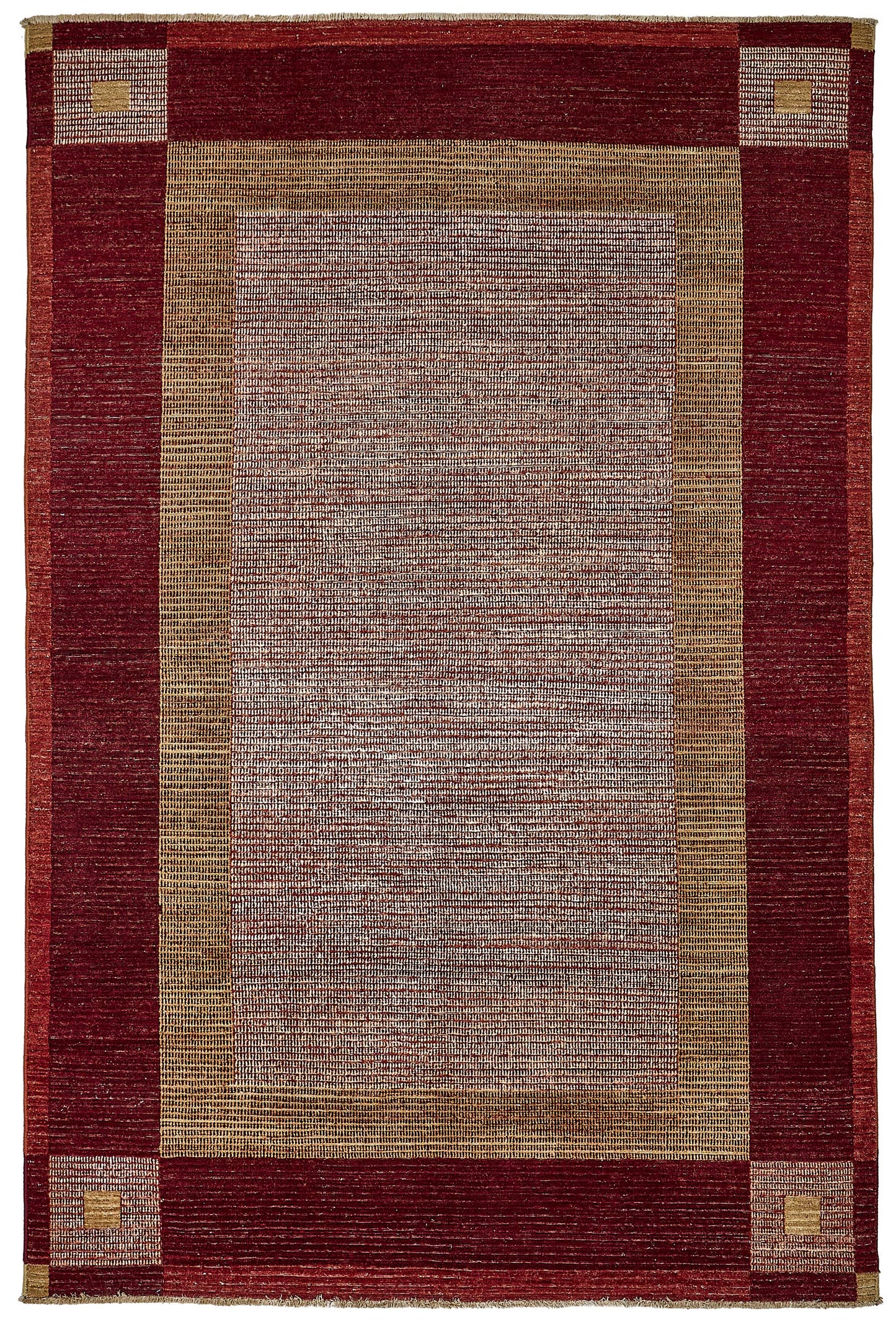 6x10 Red Turkish Contemporary Oushak Rug - 51471