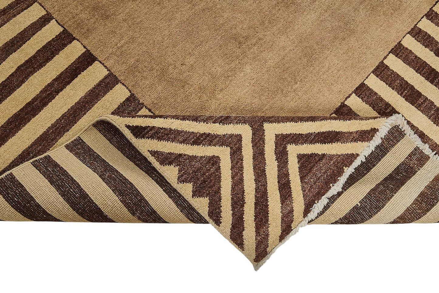 8x12 Beige Modern Oushak Rug - 51489