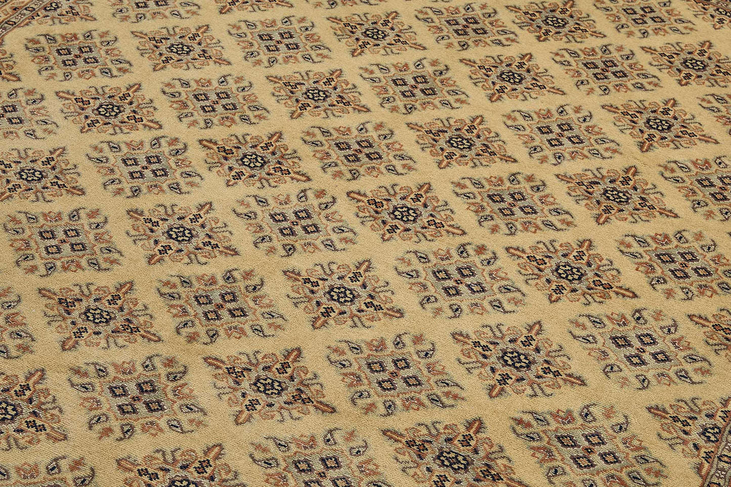 7x10 Beige Traditional Geometric Oushak Rug - 51494