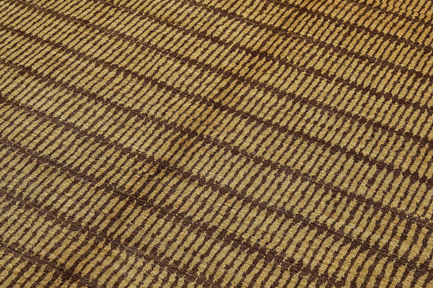7x10 Beige Striped Oushak Rug - 51496