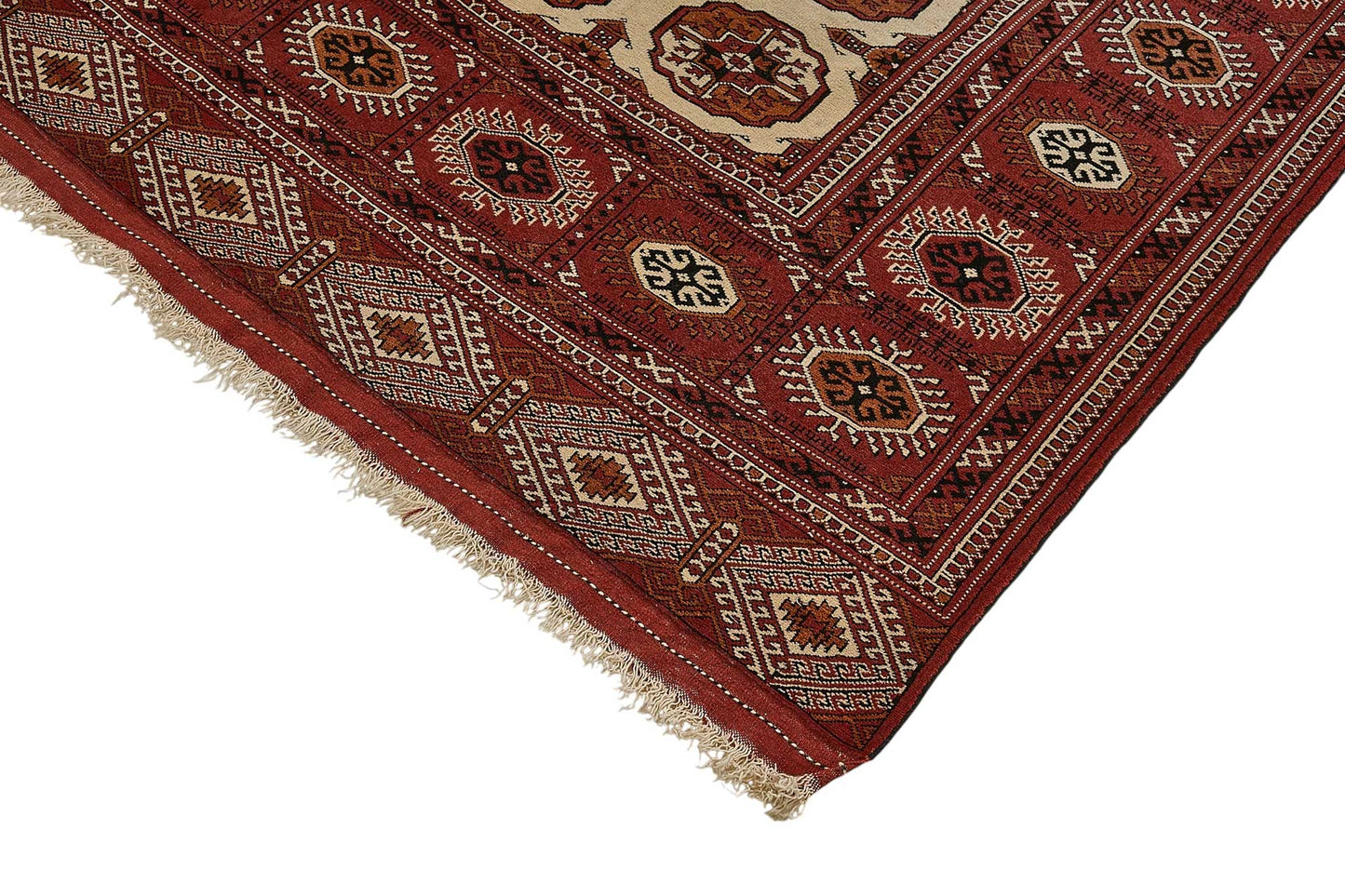 7x10 Red Traditional Floral Oushak Rug - 51497
