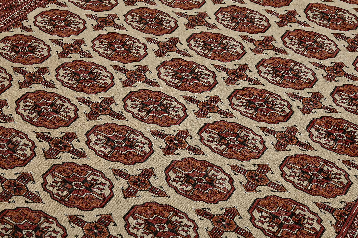 7x10 Red Traditional Floral Oushak Rug - 51497