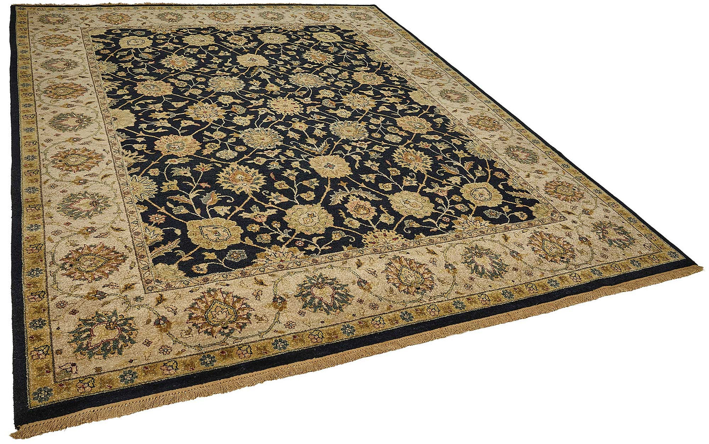 8x10 Beige Floral Oushak Rug - 51504