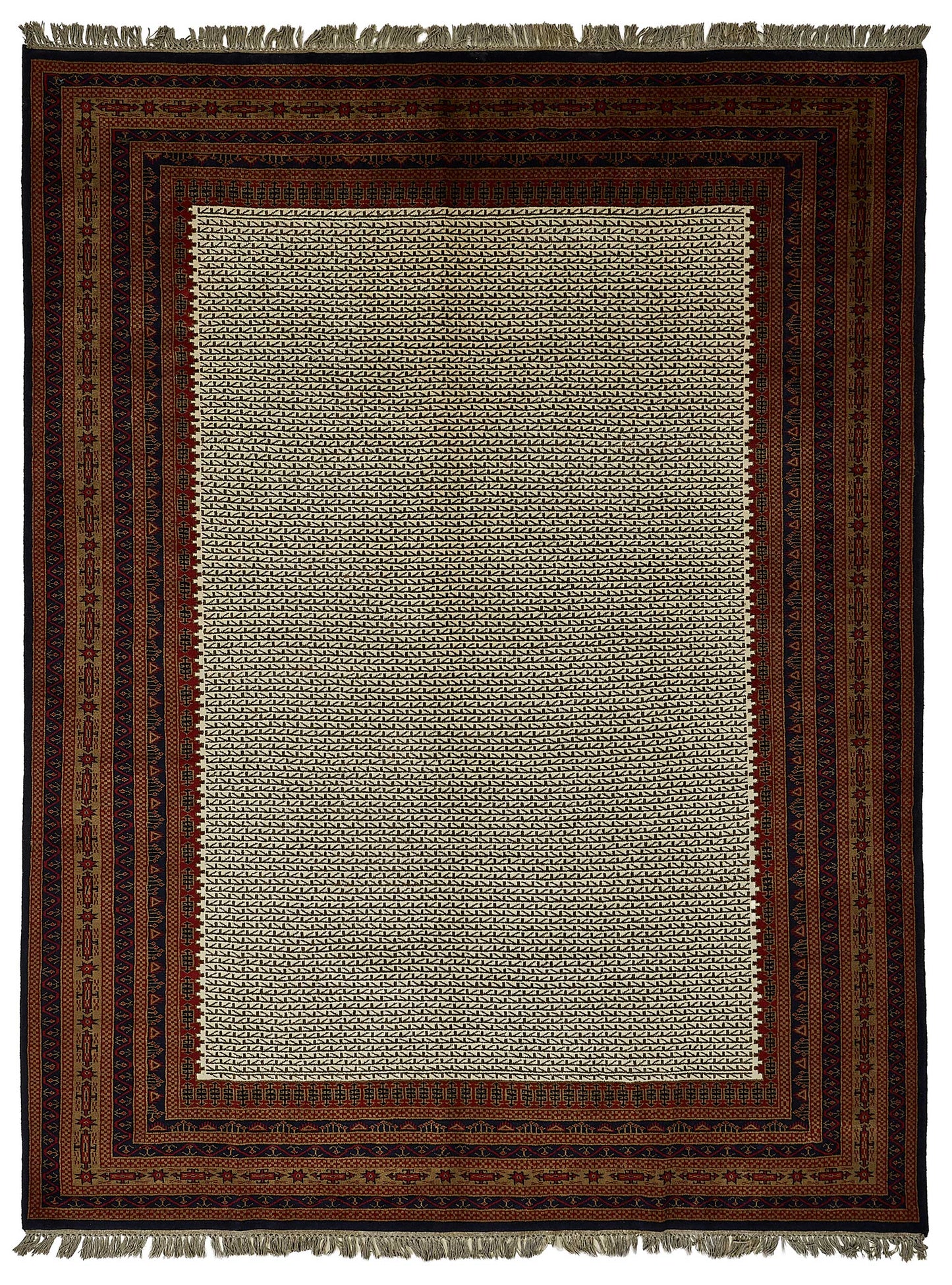 8x10 Beige Modern Oushak Rug - 51505