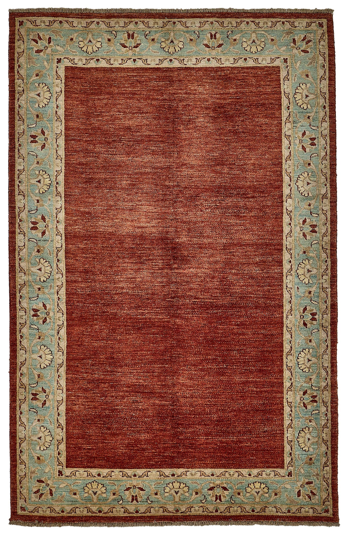 5x8 Red Handmade Traditional Oushak Rug - 51511