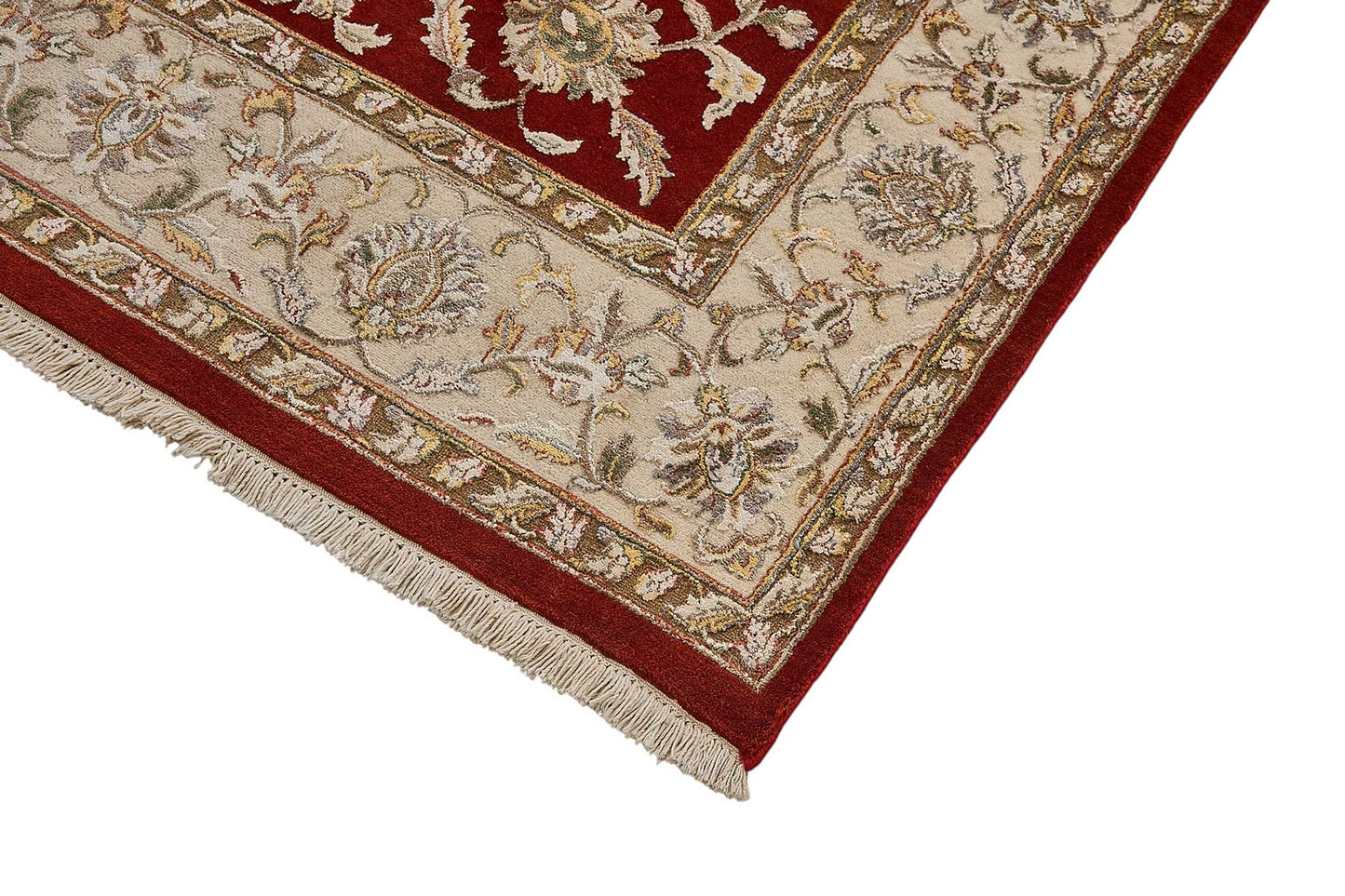 6x9 Red Turkish Floral Oushak Rug - 51531