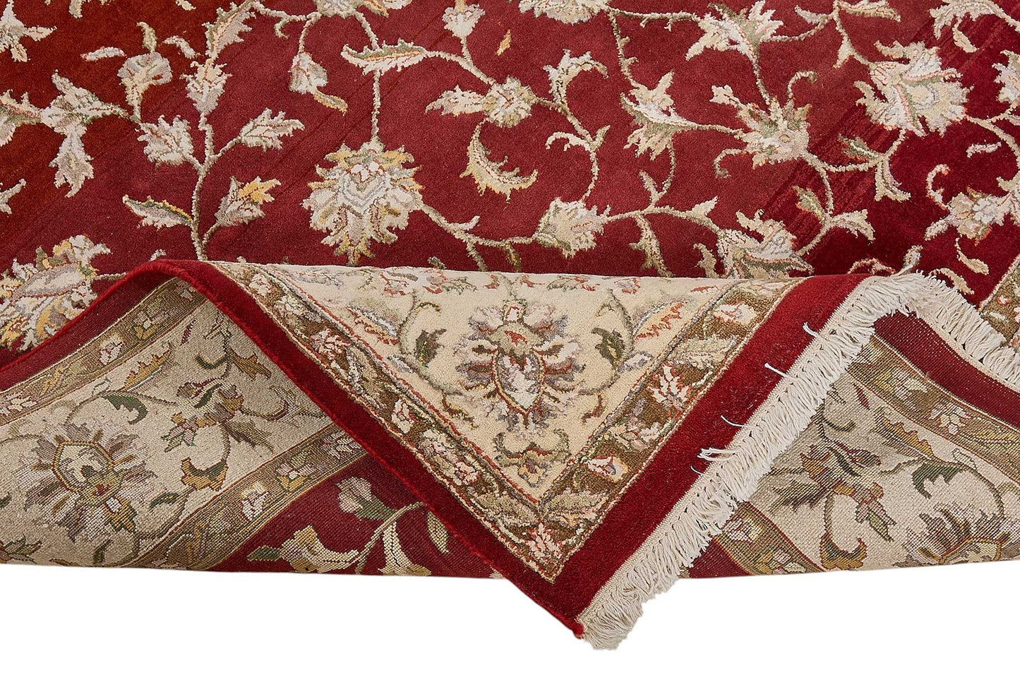 6x9 Red Turkish Floral Oushak Rug - 51531