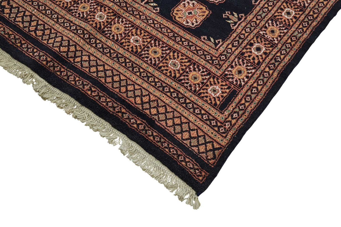 6x9 Blue Geometric Oushak Rug - 51556