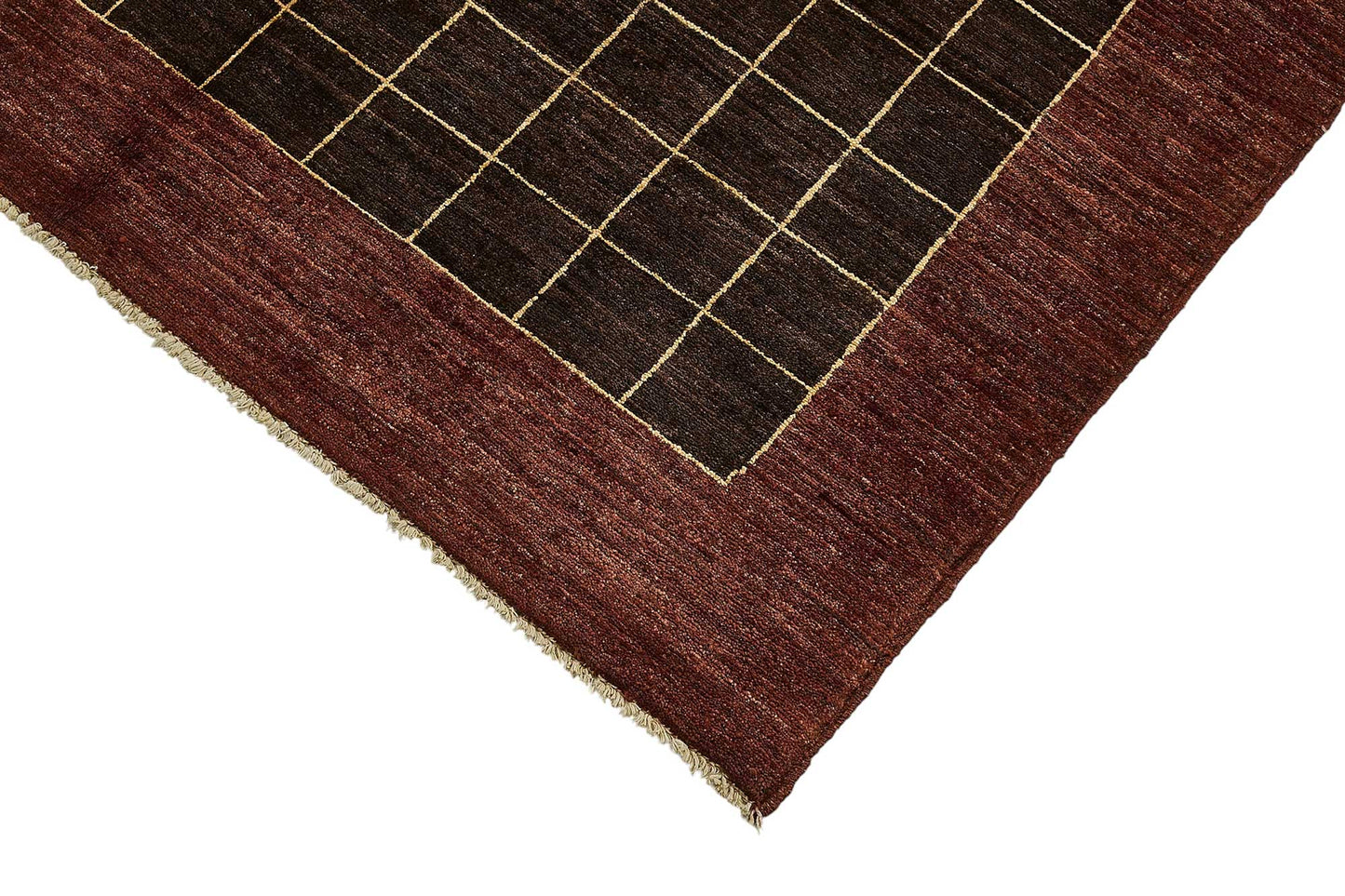 5x6 Brown Geometric Oushak Rug - 51564