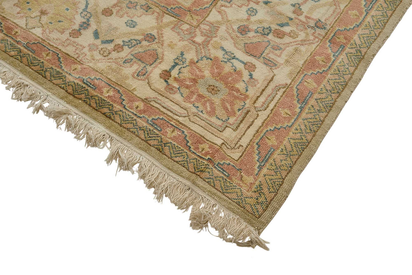 9x12 Beige Medallion Oushak Rug - 51612