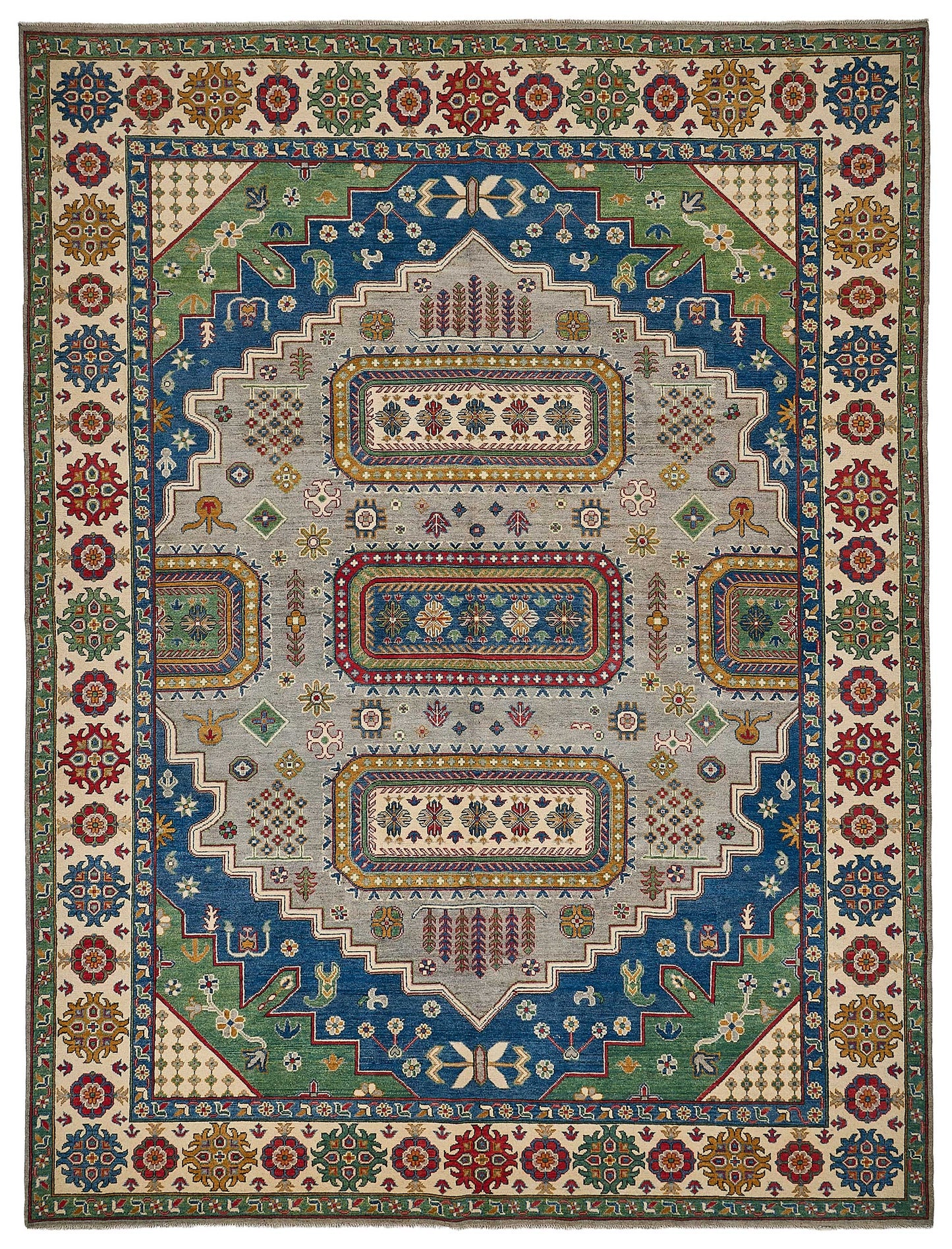9x12 Beige Medallion Oushak Rug - 51616