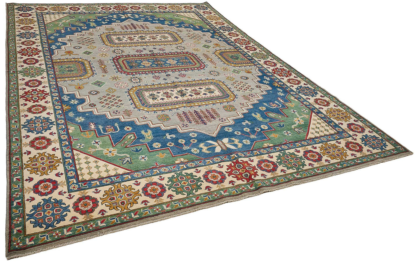 9x12 Beige Medallion Oushak Rug - 51616