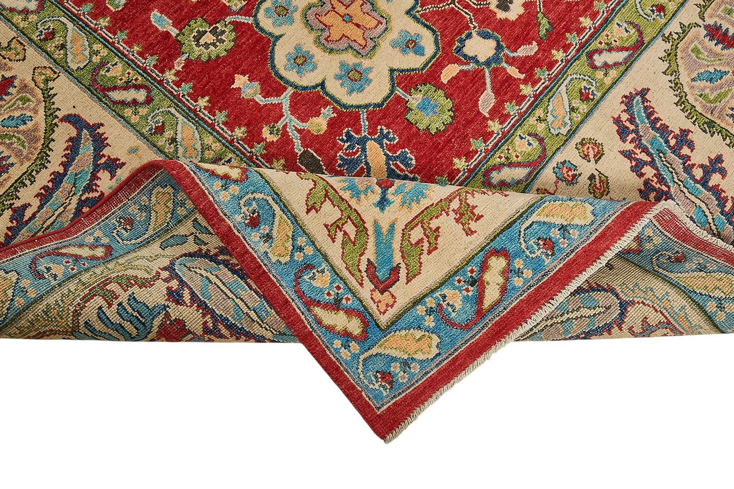 8x11 Red Floral Medallion Oushak Rug - 51620