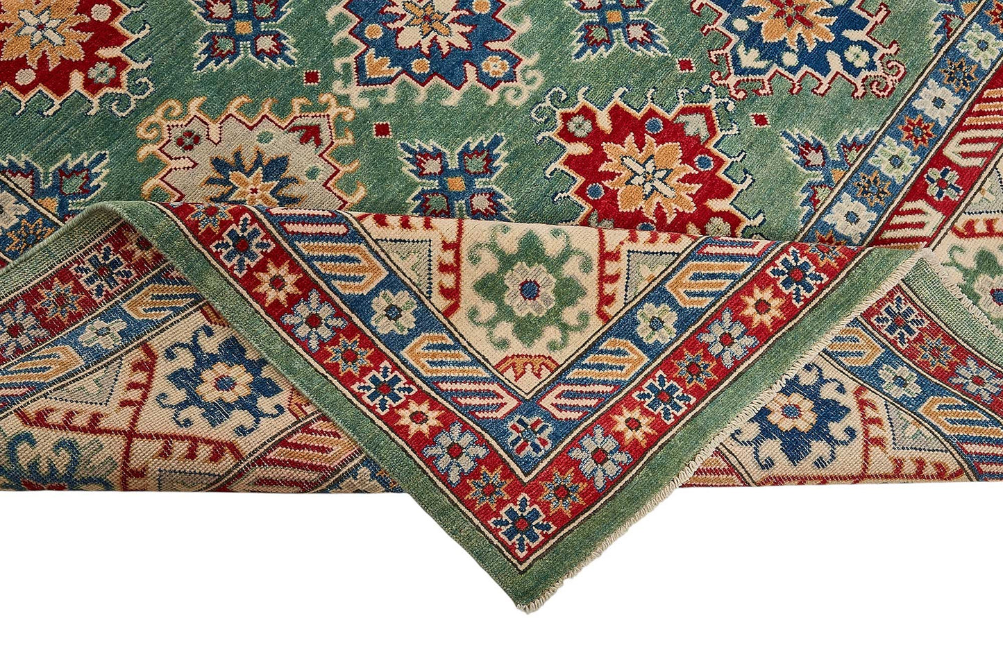 10x14 Green Turkish Floral Oushak Rug - 51623