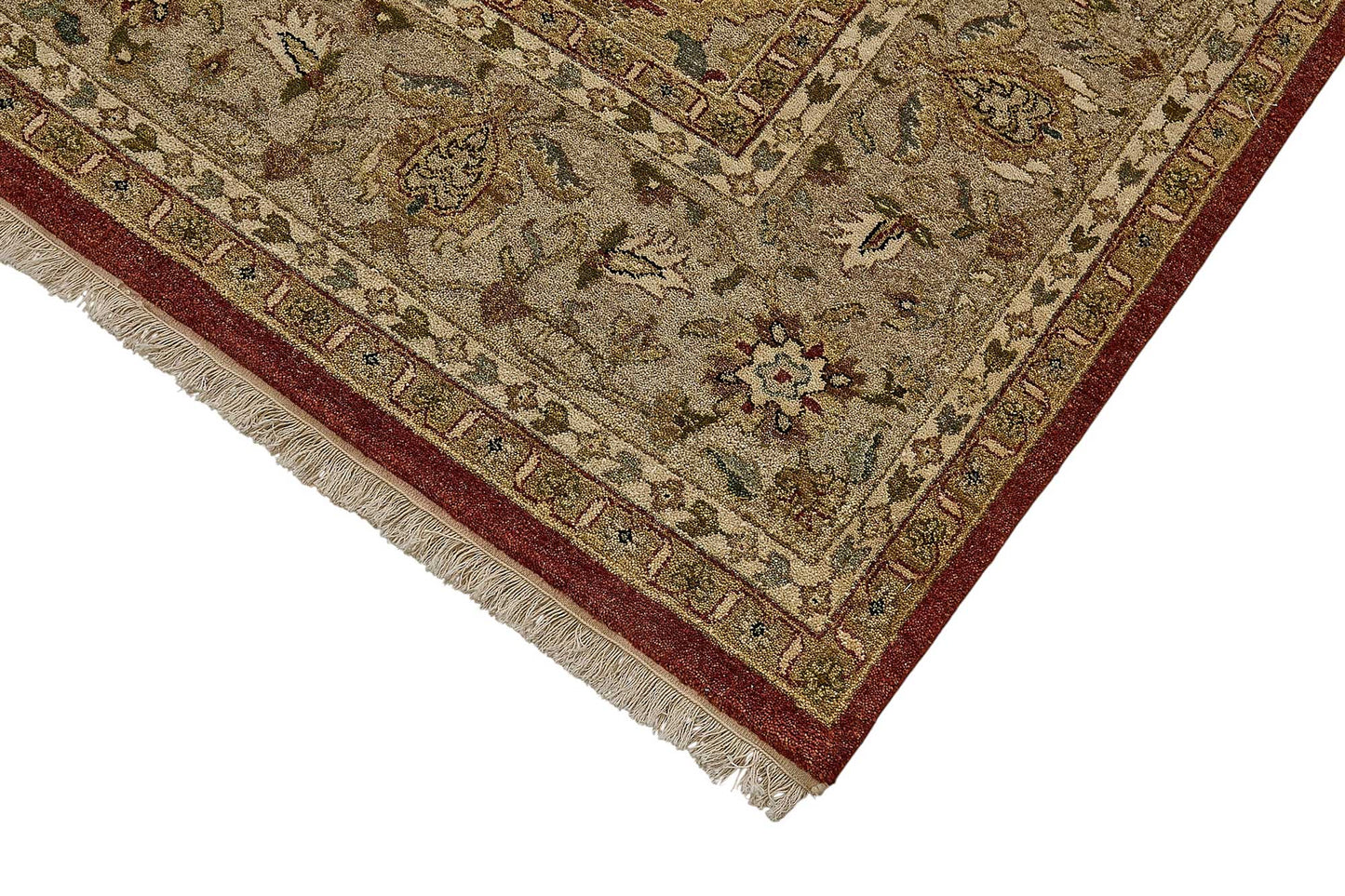 8x10 Red Handmade Floral Oushak Rug - 51630