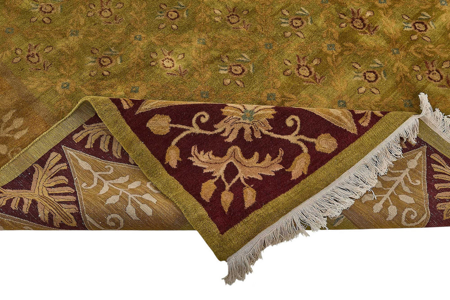 10x13 Green Contemporary Oushak Rug - 51636