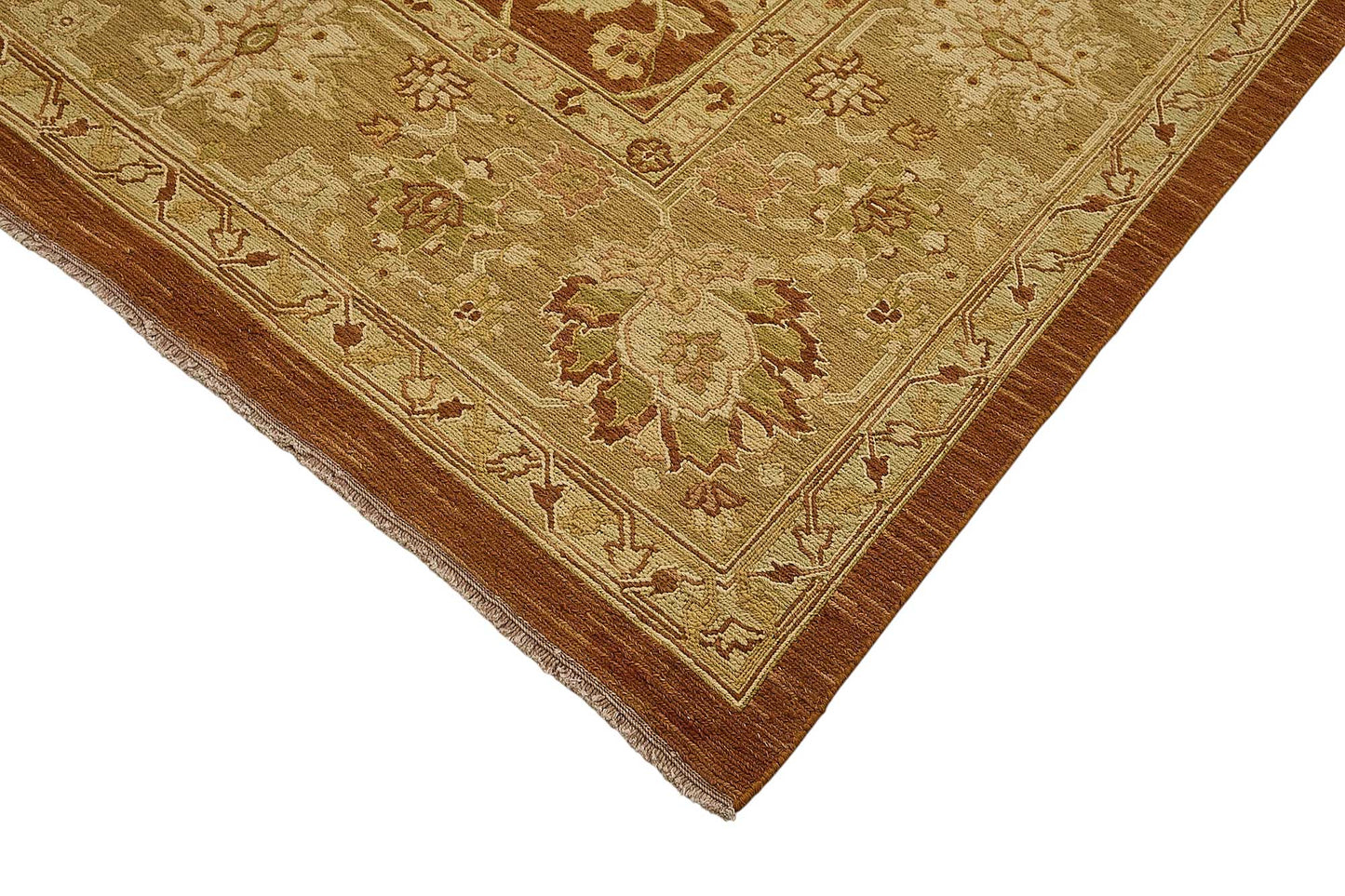 9x12 Red Turkish Floral Oushak Rug - 51639