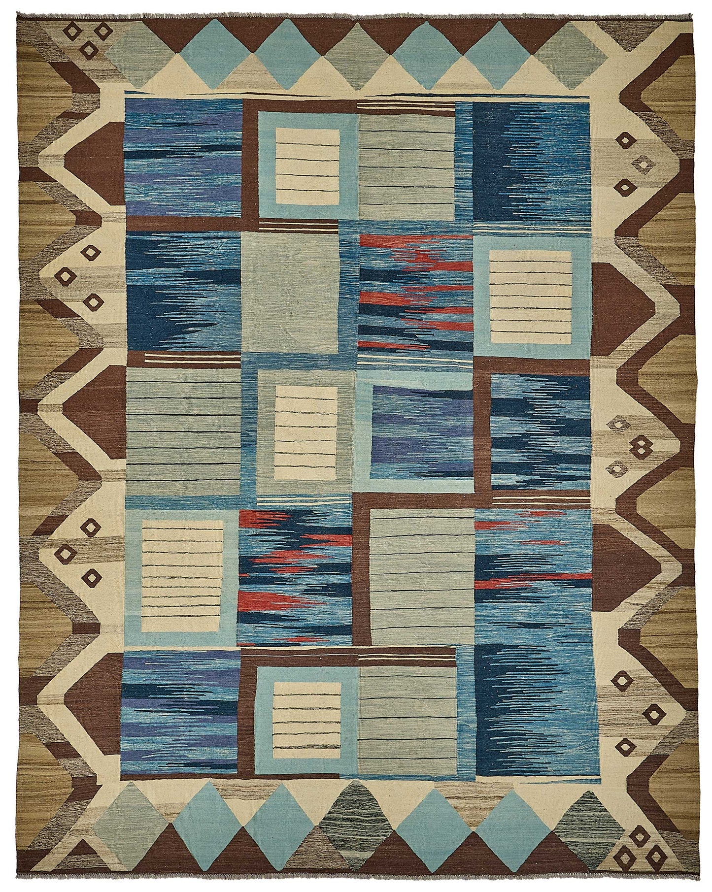 10x13 Contemporary Wool Kilim Rug - 51706