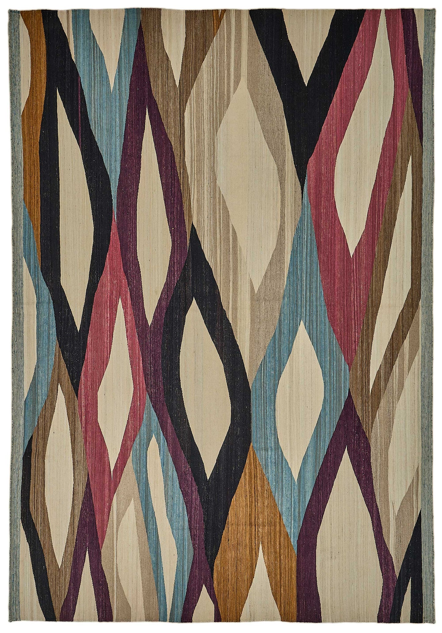 10x14 Contemporary Wool Kilim Rug - 51722