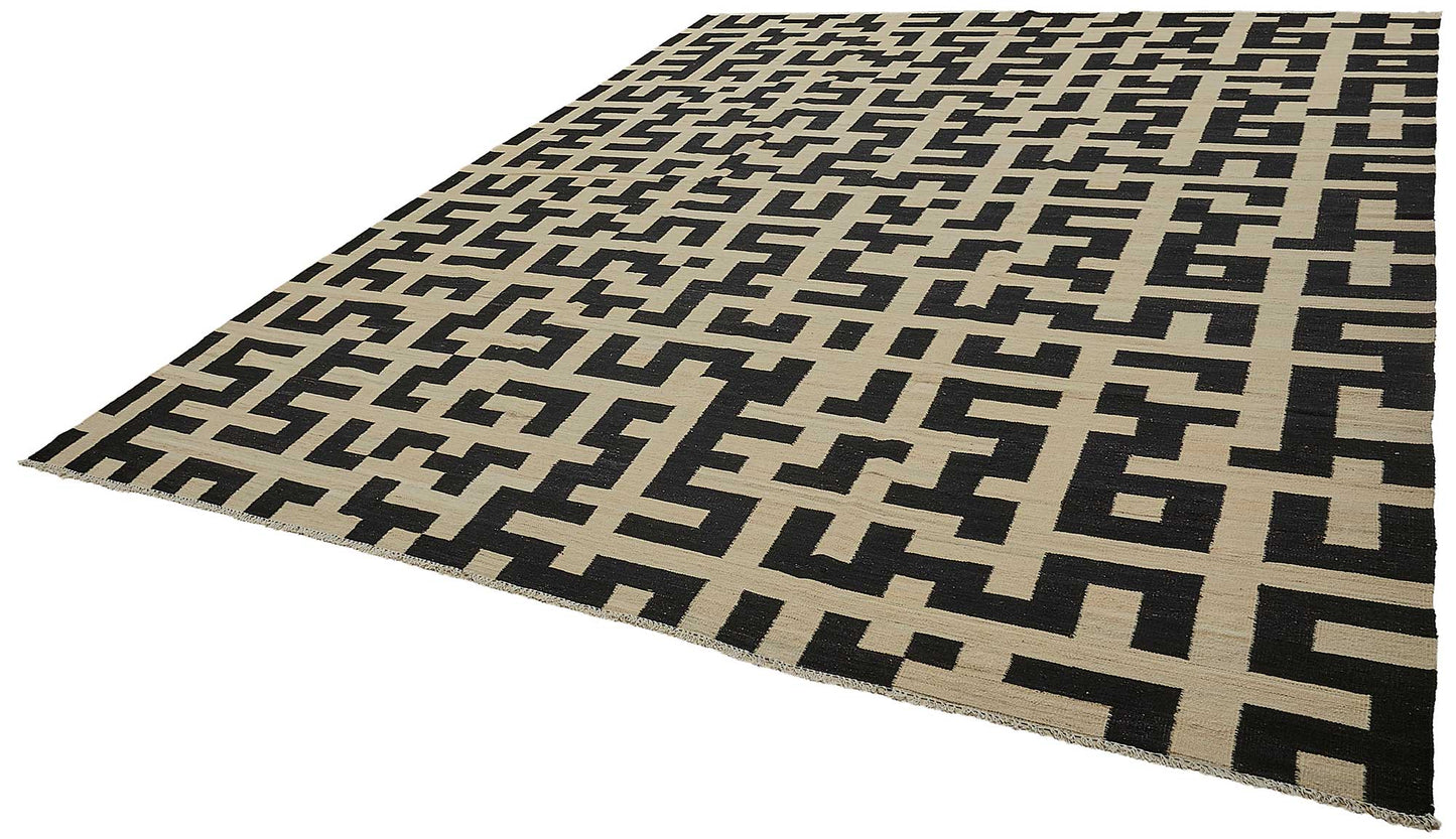 10x14 Contemporary Wool Kilim Rug - 51724