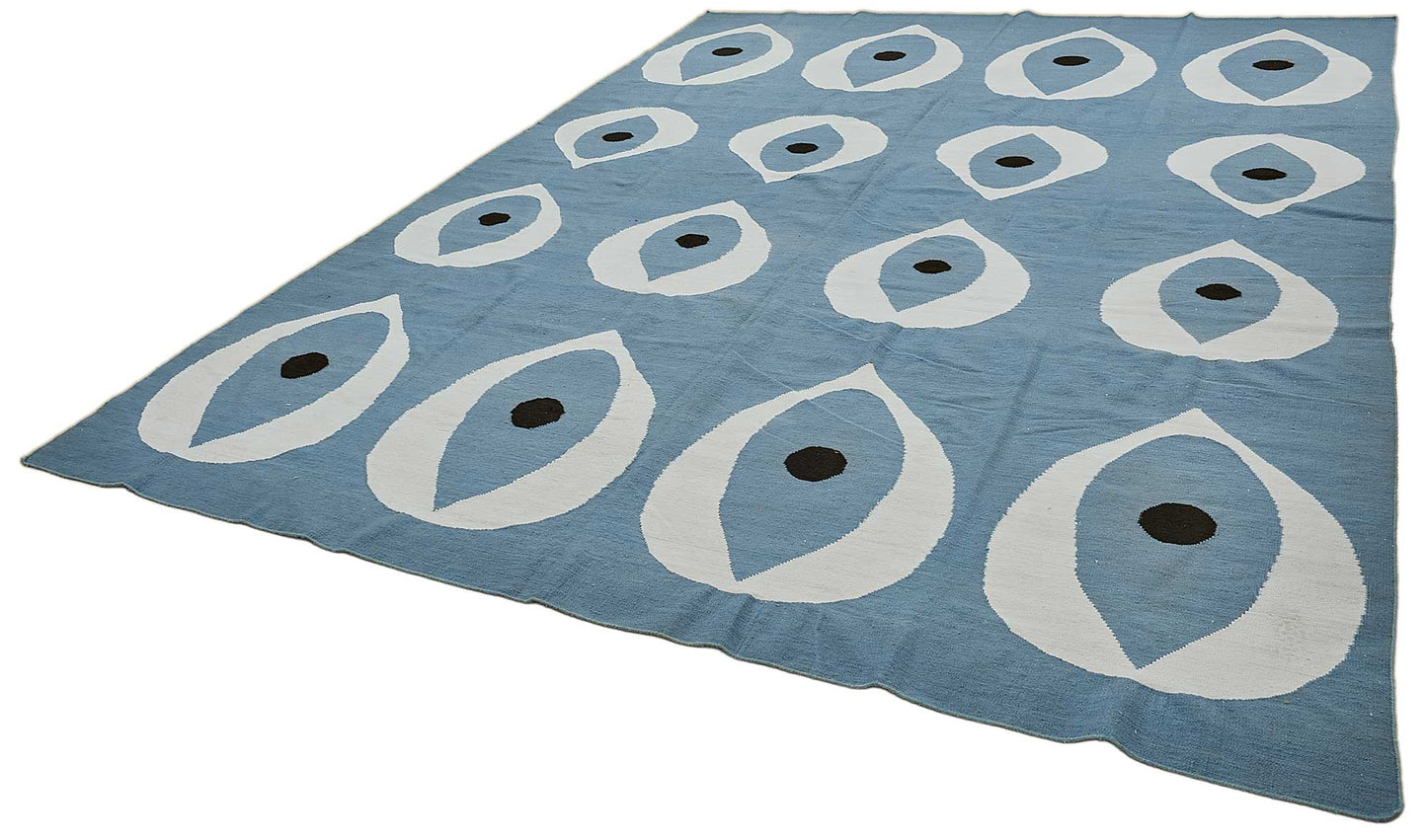 10x14 Contemporary Wool Kilim Rug - 51734