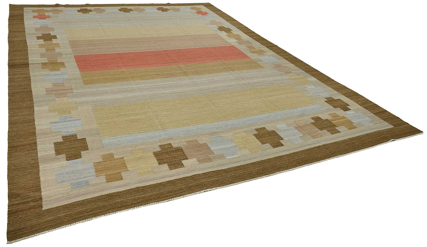 10x13 Contemporary Wool Kilim Rug - 51738