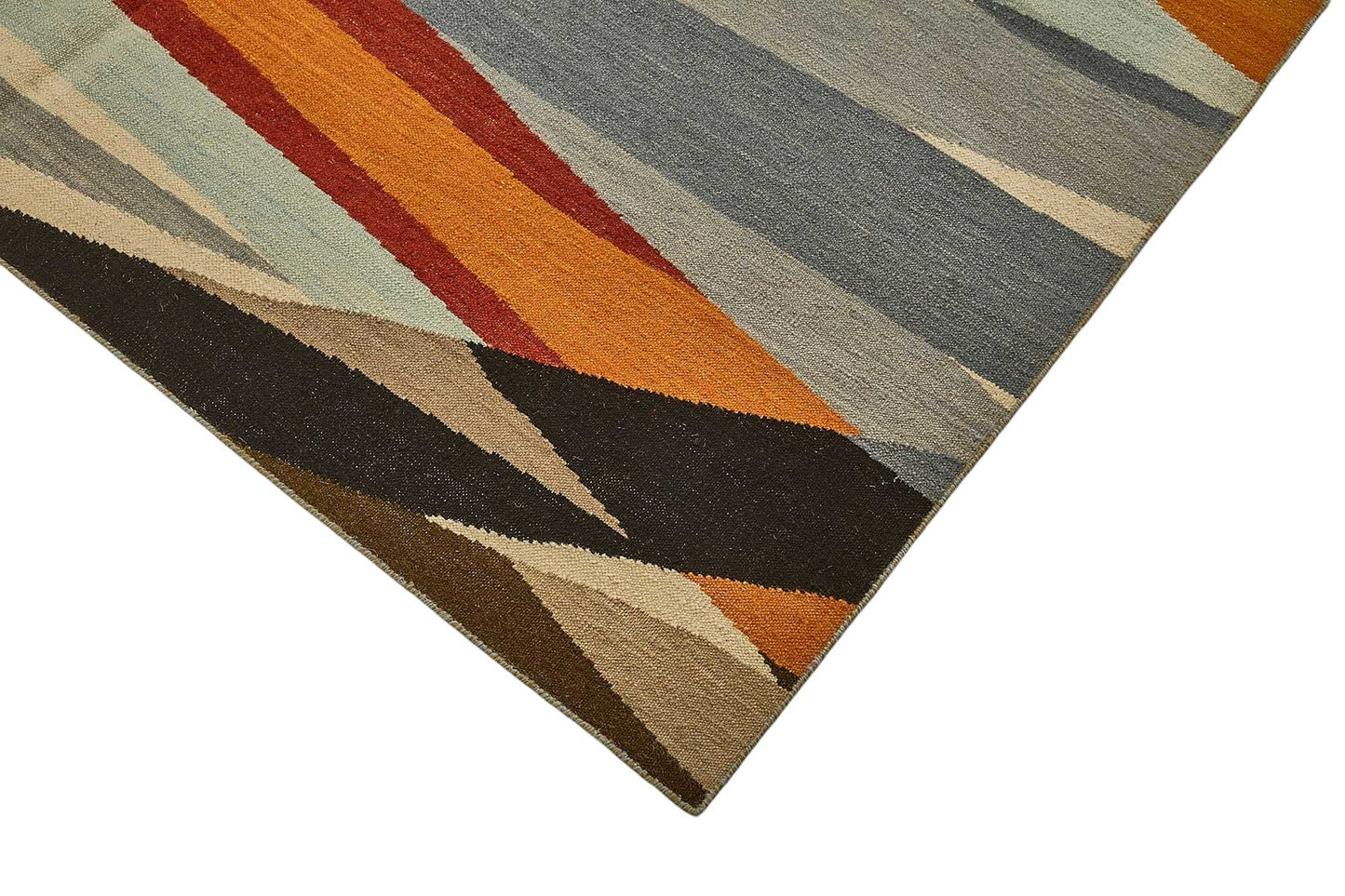 9x12 Contemporary Wool Kilim Rug - 51743
