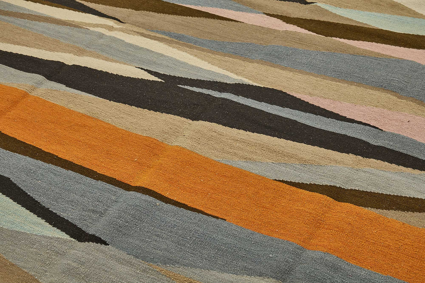 9x12 Contemporary Wool Kilim Rug - 51743