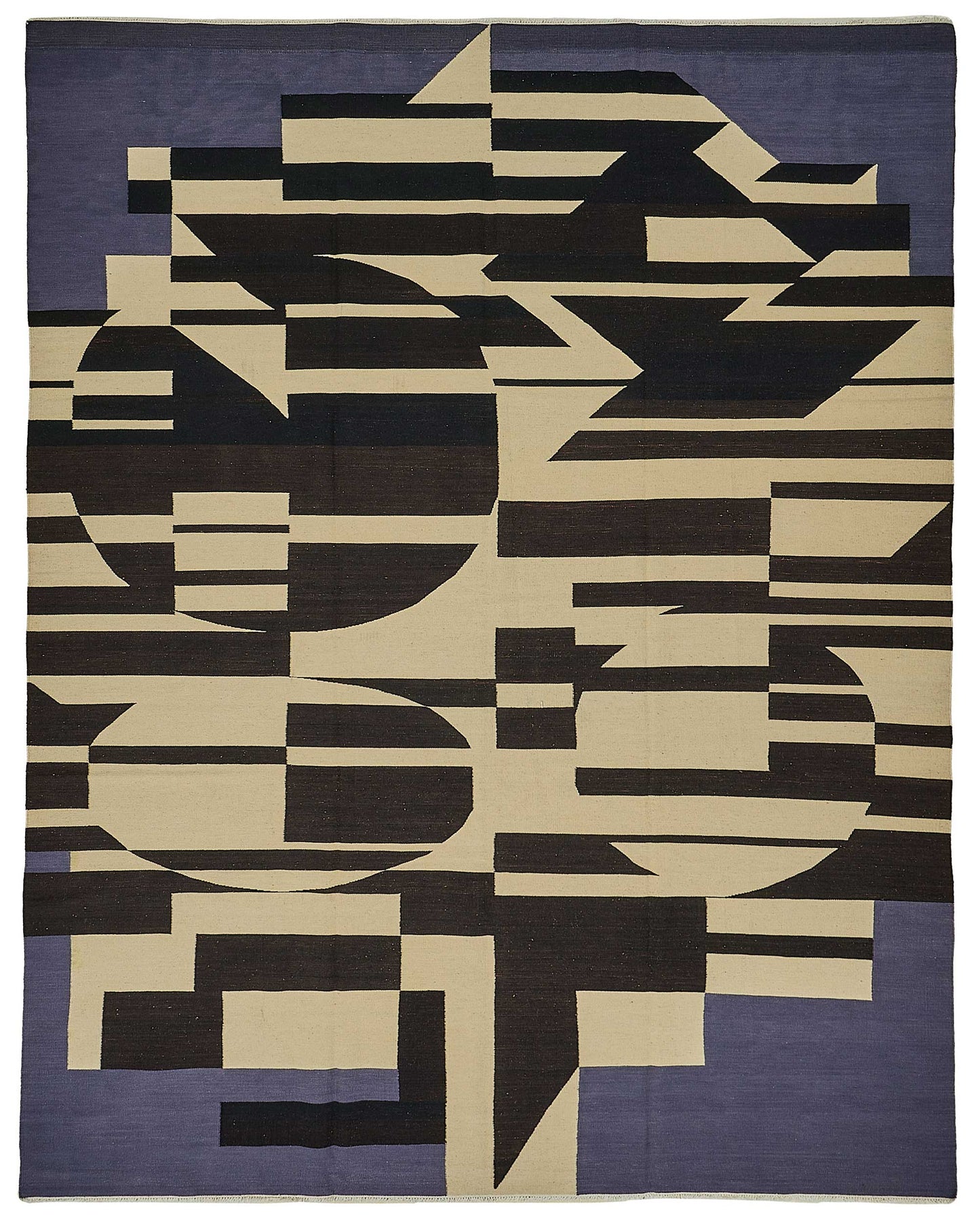 9x12 Contemporary Wool Kilim Rug - 51750