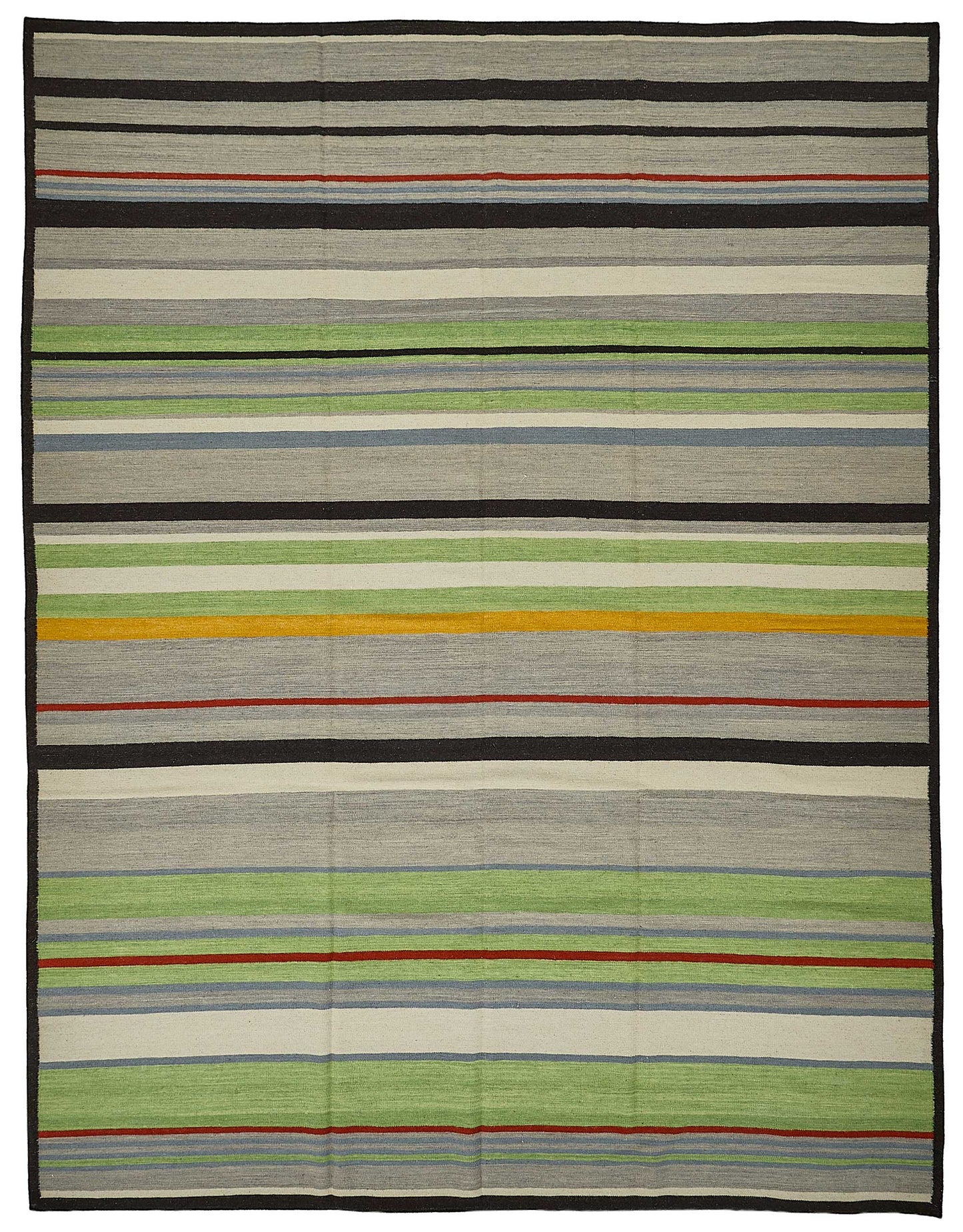 9x12 Contemporary Wool Kilim Rug - 51752