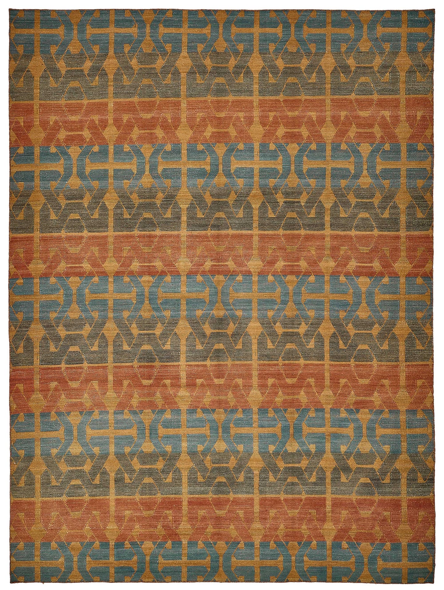 9x12 Contemporary Wool Kilim Rug - 51755