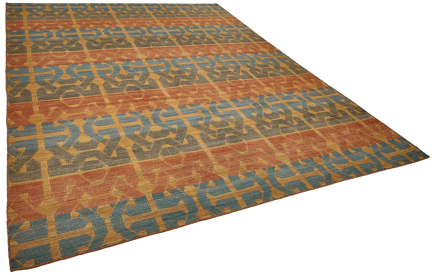 9x12 Contemporary Wool Kilim Rug - 51755