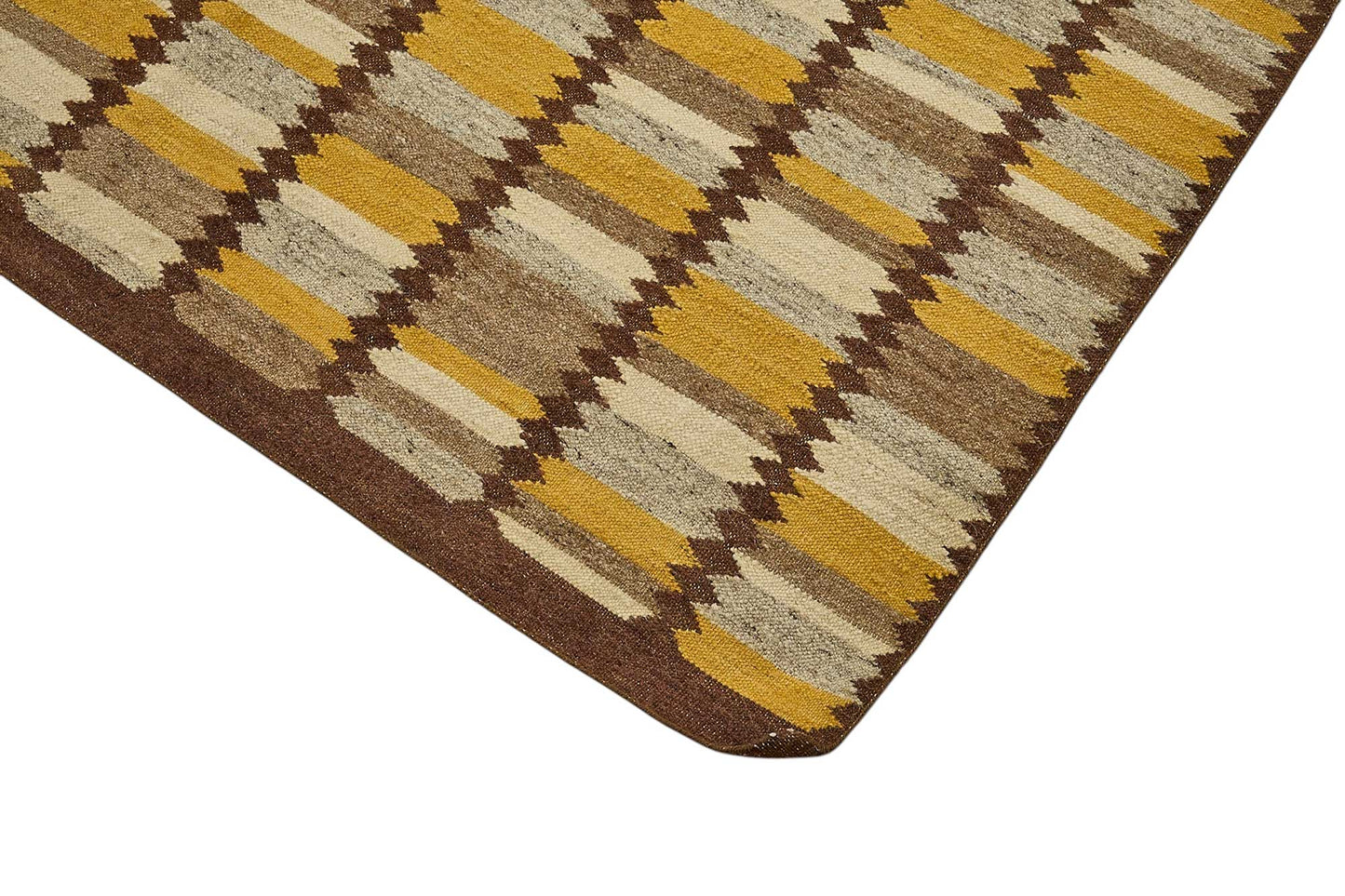 10x13 Yellow Contemporary Kilim Rug - 51775