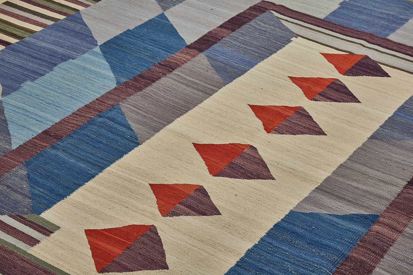 9x12 Contemporary Wool Kilim Rug - 51779