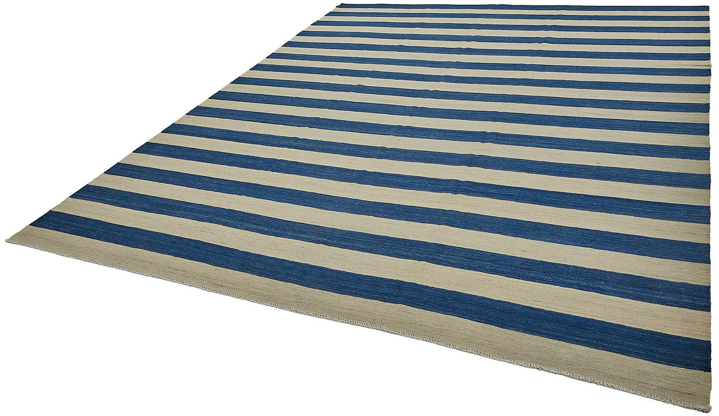 9x12 Contemporary Wool Kilim Rug - 51781