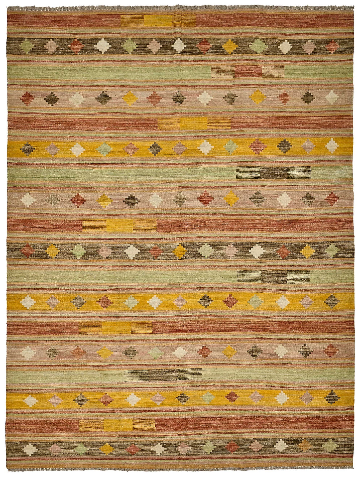 9x12 Contemporary Wool Kilim Rug - 51787