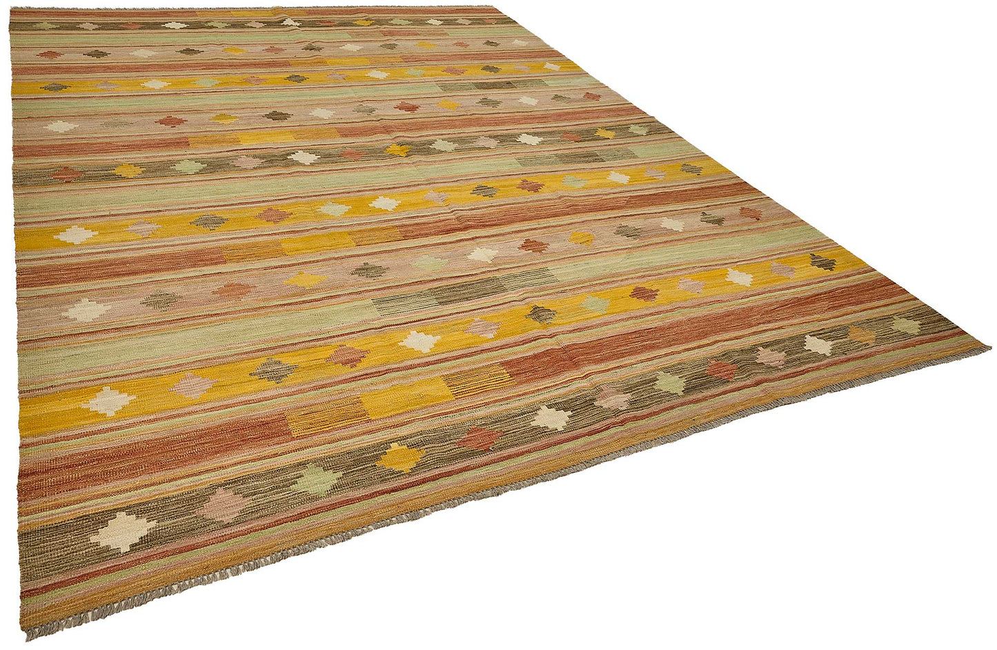 9x12 Contemporary Wool Kilim Rug - 51787
