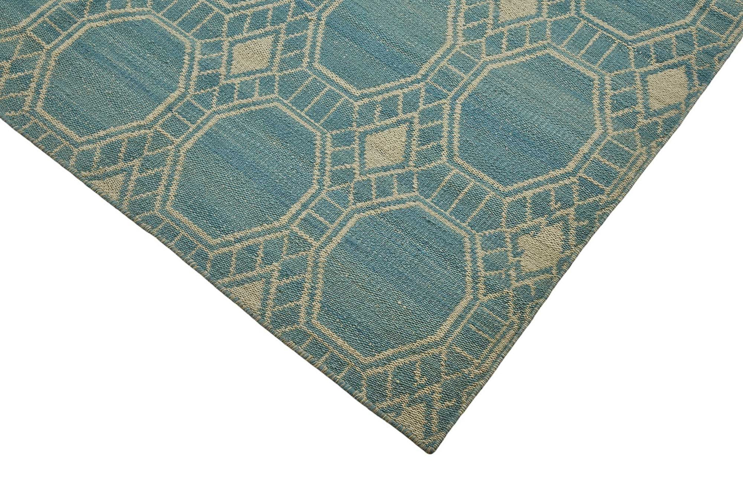 9x12 Contemporary Wool Kilim Rug - 51792
