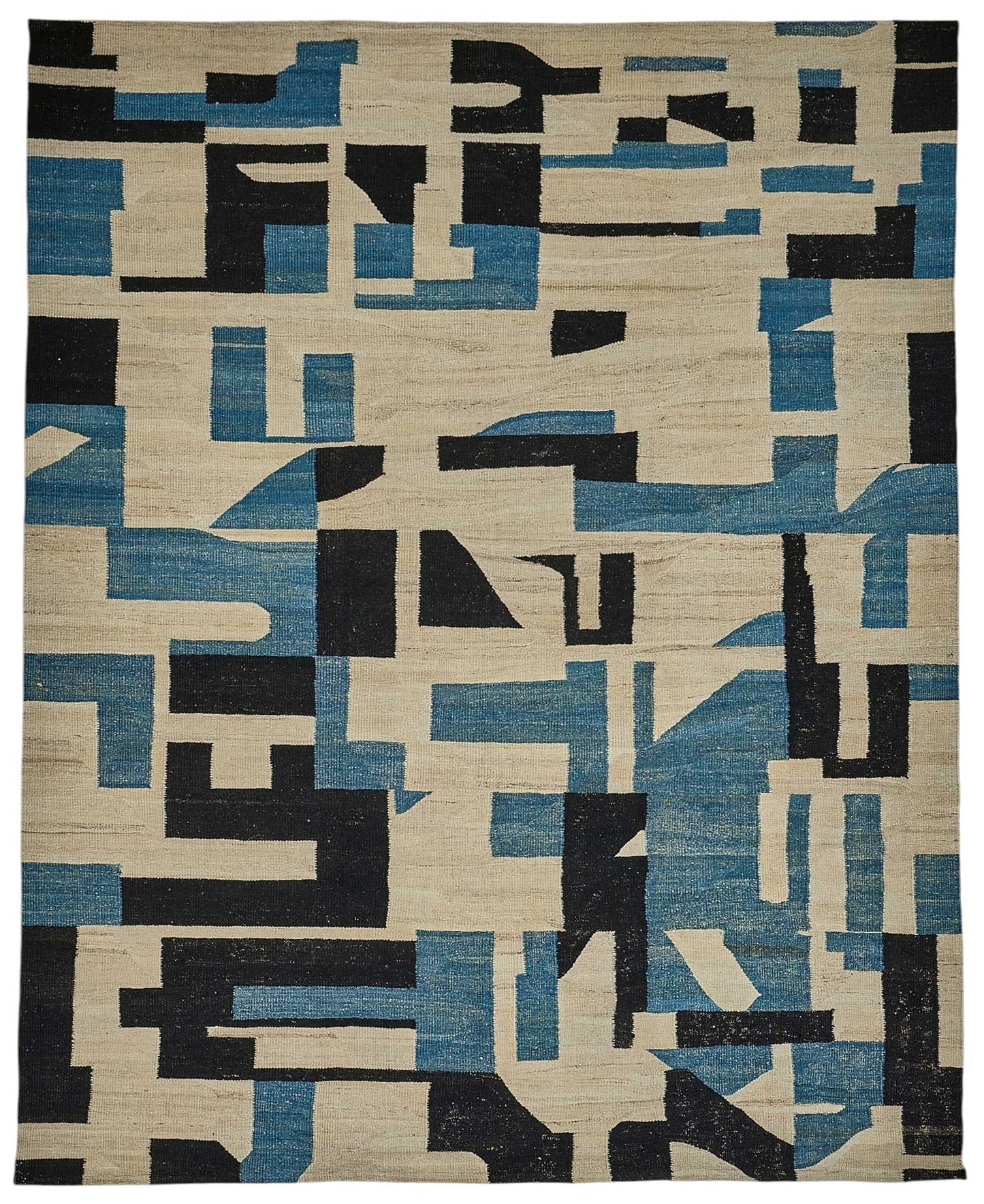 9x12 Contemporary Wool Kilim Rug - 51793